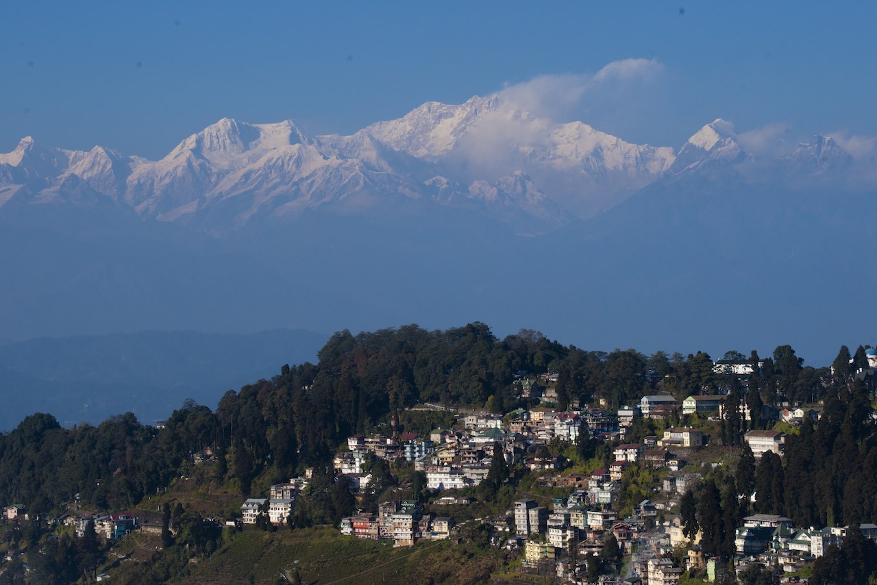 Mount Kanchenjunga - Darjeeling town