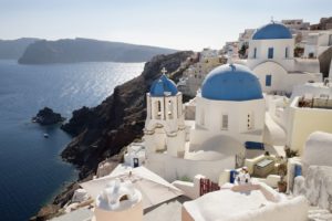 The hike between OIA and Imerovigli, Santorini, Greece