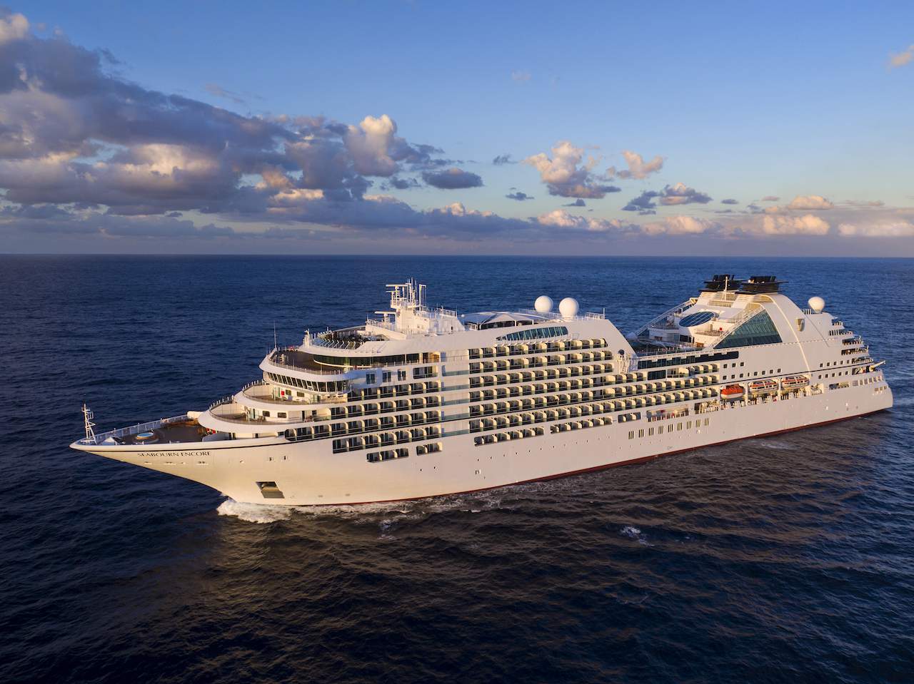 Seabourn Encore - aerial view