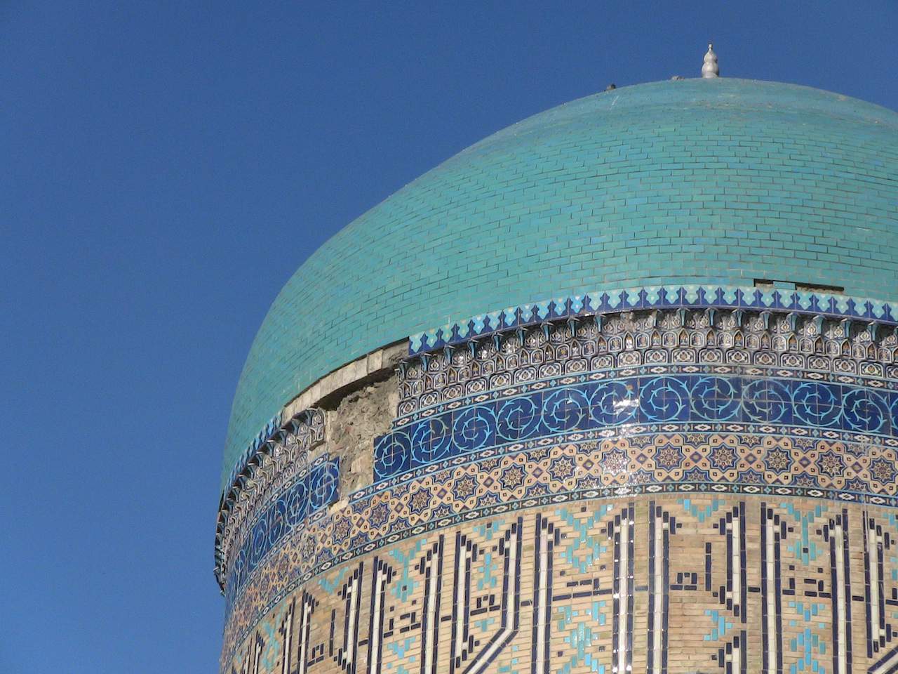 Tilework on the Mausoleum of Khodja Ahmed Yassawi, Kazakhstan